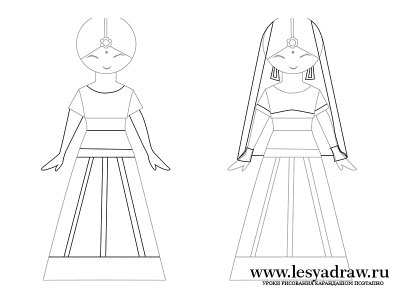 Как нарисовать куклу
