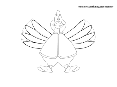 Как нарисовать курицу из игры Вторжение кур (Chicken Invaders)