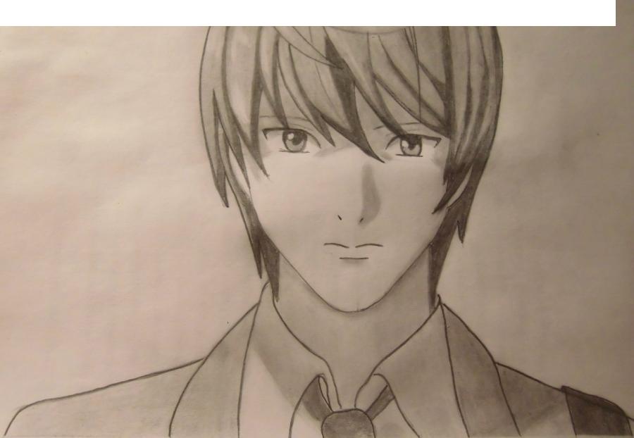 Drawing Light Yagami Step By Step, Step by Step, Drawing Guide, by