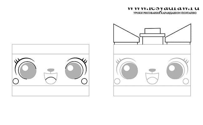 Как нарисовать лего кошку — Юникитти из мф Лего.Фильм