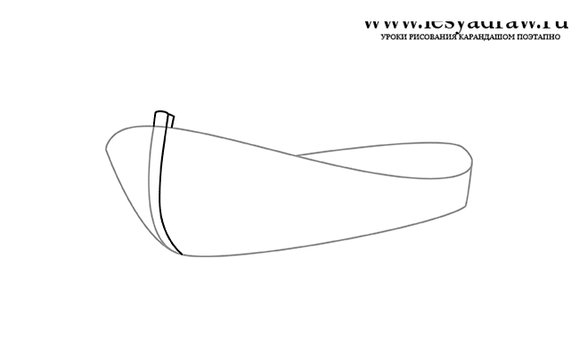 Как нарисовать лодку карандашом поэтапно