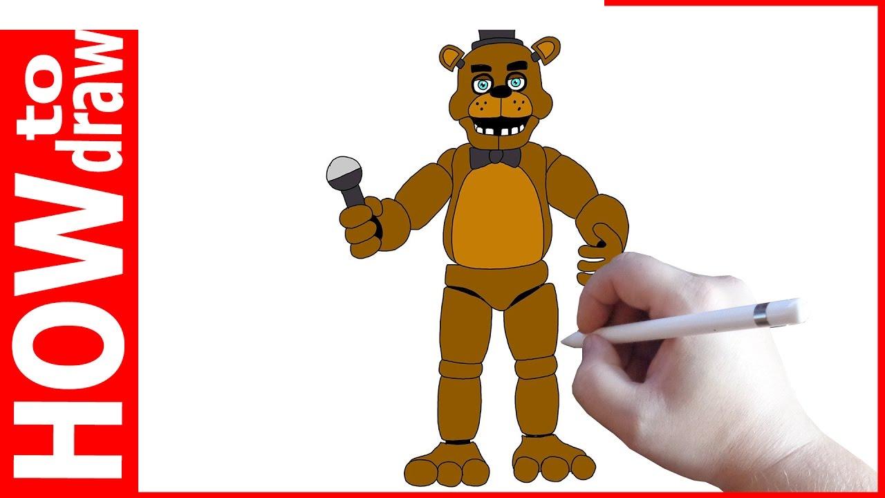 Hvordan man tegner Freddy Bear