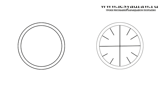 Как нарисовать наручные часы