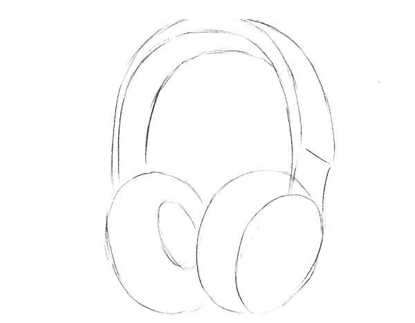 Како да нацртате слушалки
