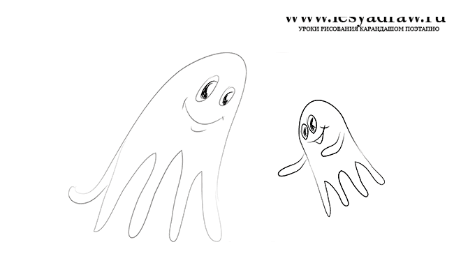 Как нарисовать осьминога для детей