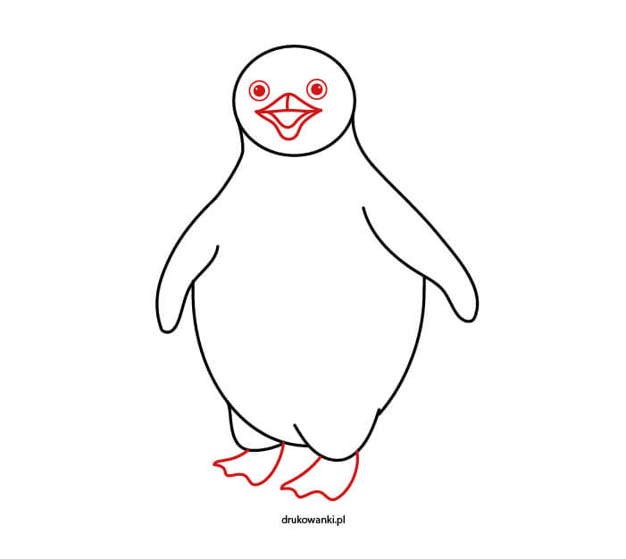 Как нарисовать пингвина &#8212; поэтапная инструкция для детей