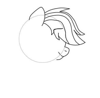 Как нарисовать пони Эпл Джек с большой косой