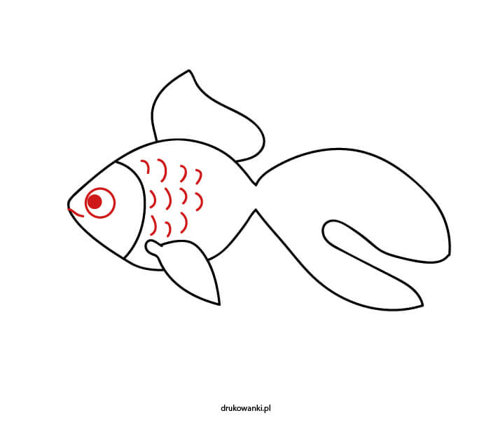 Как нарисовать рыбку — простая пошаговая инструкция для детей.