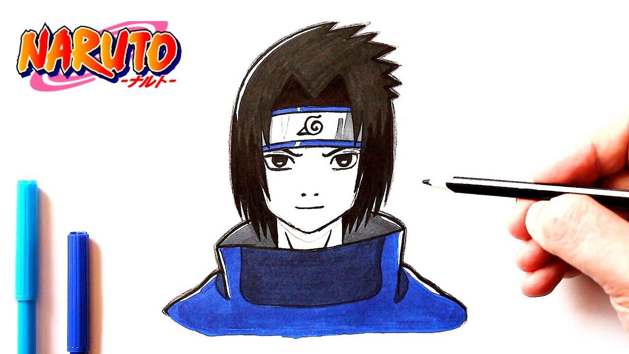 Cum să desenezi Sasuke Uchiha din Naruto
