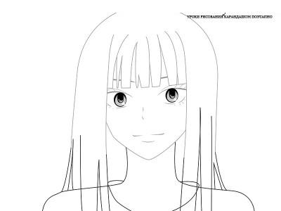 Как нарисовать Савако из аниме Достучаться до тебя