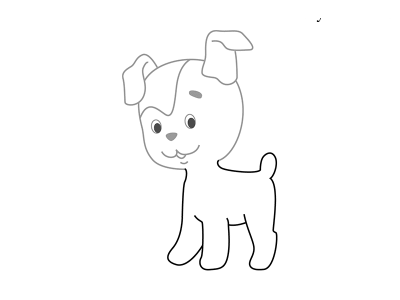 Как нарисовать щенка для детей