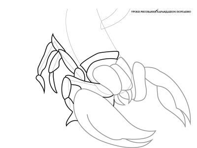 Как нарисовать скорпиона в стиле тату