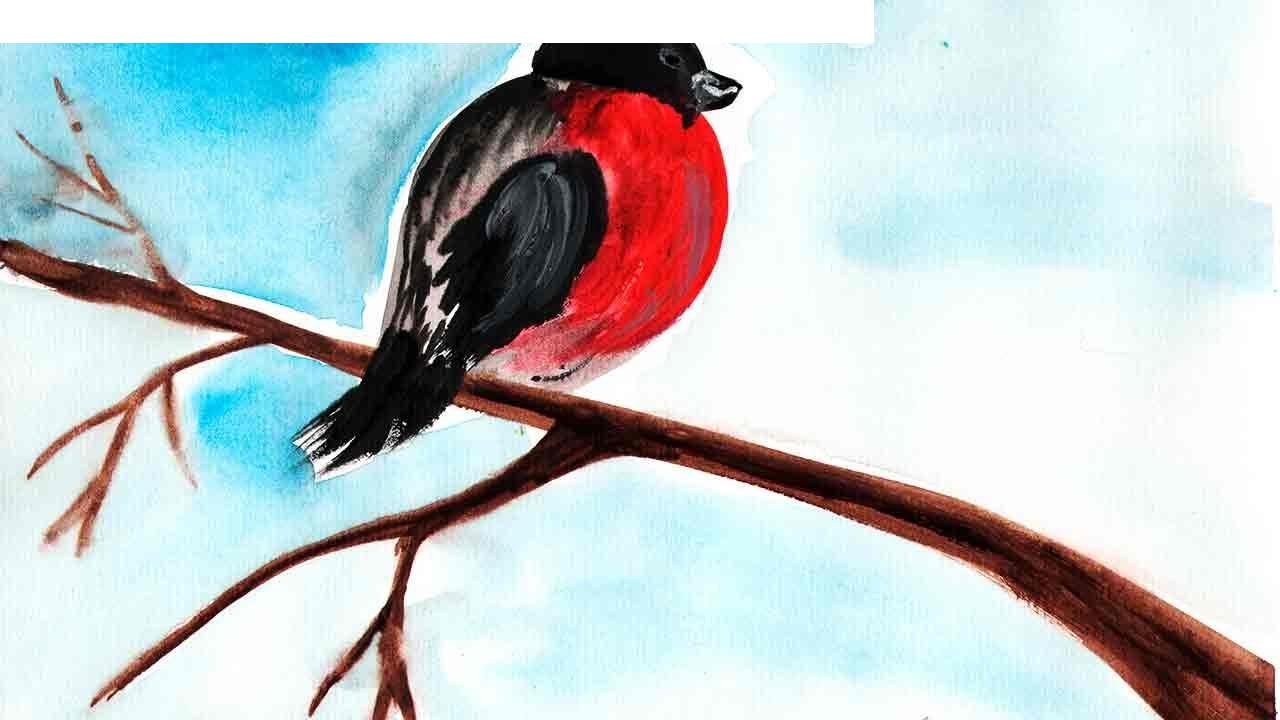 Гуаш будгаар бухын шувууг хэрхэн зурах вэ