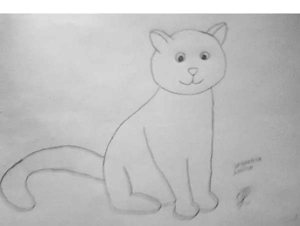 Как просто нарисовать котика