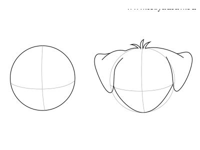 Как рисовать мультяшную собаку