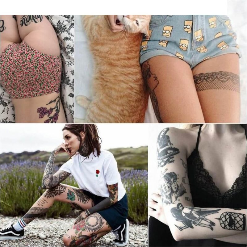 紋身女孩 - 最美麗和性感的女性紋身