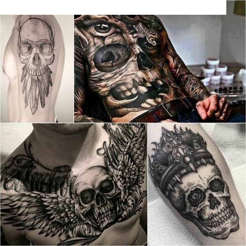 Schädel-Tattoo-Designs und Bedeutung von Schädel-Tattoos