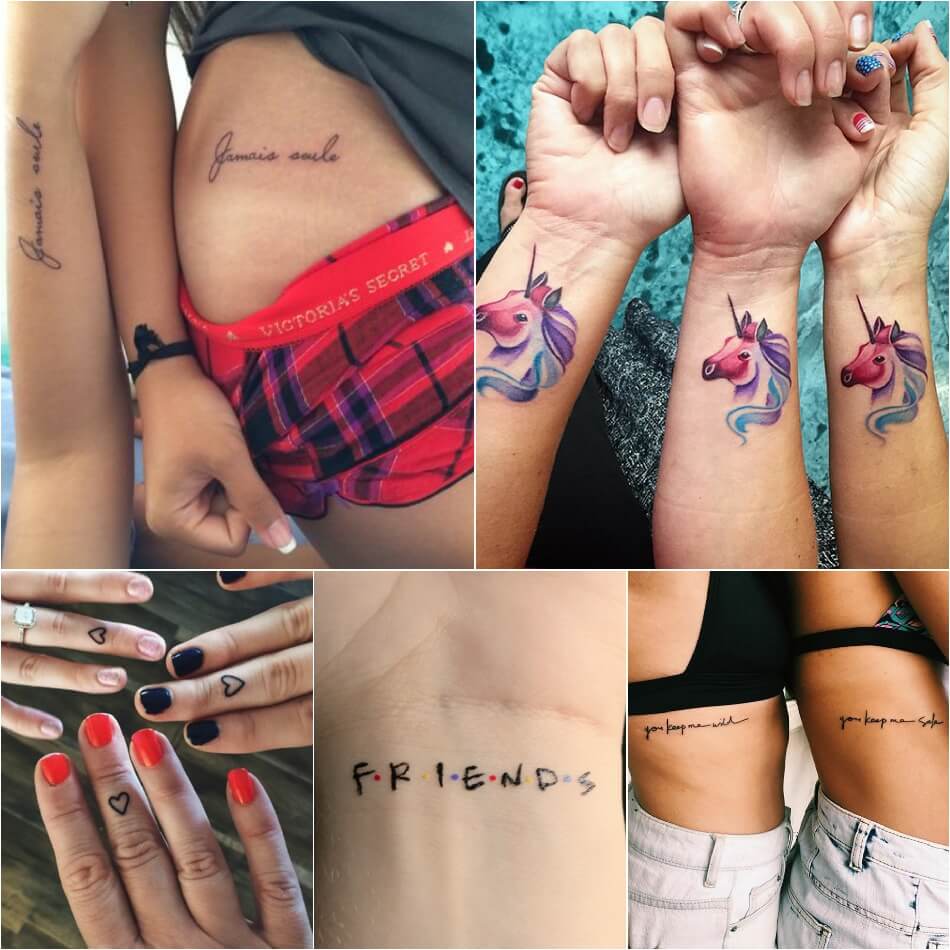 Ama-tattoos Abangane - Imibono ye-tattoo yabangane abangcono kakhulu