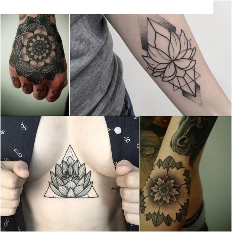 Lotus Tattoo - Bedeitung an Design vu Lotus Tattooen