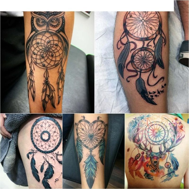 Tattoo Dreamcatcher - Macnaha iyo Naqshadeynta Tattoo Dreamcatcher