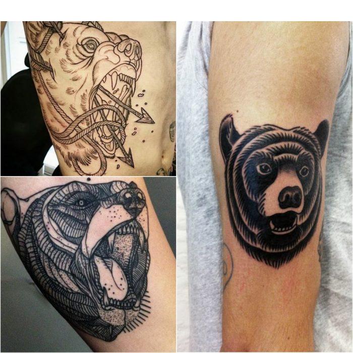 Тату Медведя — Татуировки для Смелых и Сильных Характером