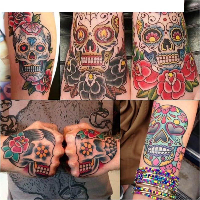 Meksikolainen kallotatuointi - meksikolainen tatuointi Calavera