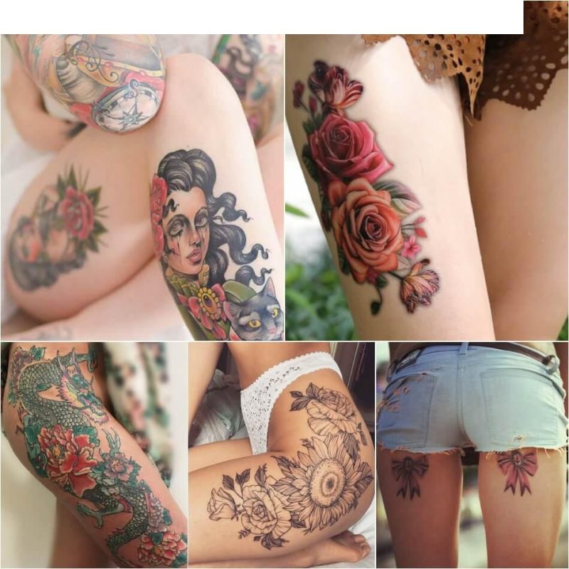 Tattoo am Oberschenkel - Tattoos für Frauen und Männer am Oberschenkel