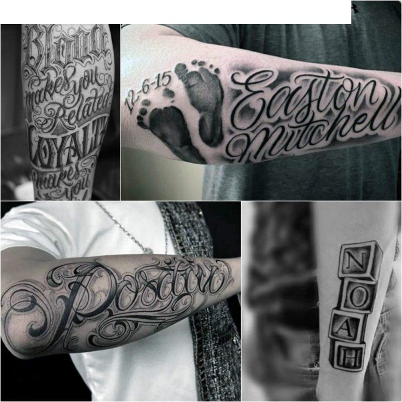 Tattoo di l'avantbracciu - Idee di tatuaggi di l'omi è di e donne