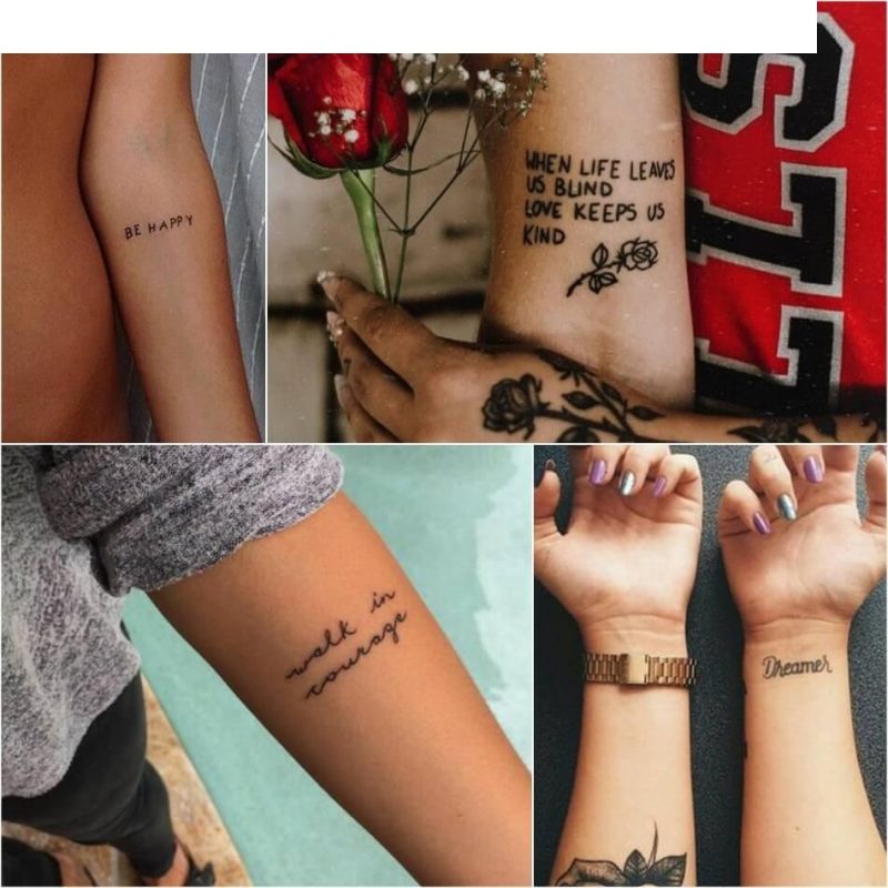 Тату Надпись для Девушек — Лучшие Женские Татуировки Цитаты и Надписи