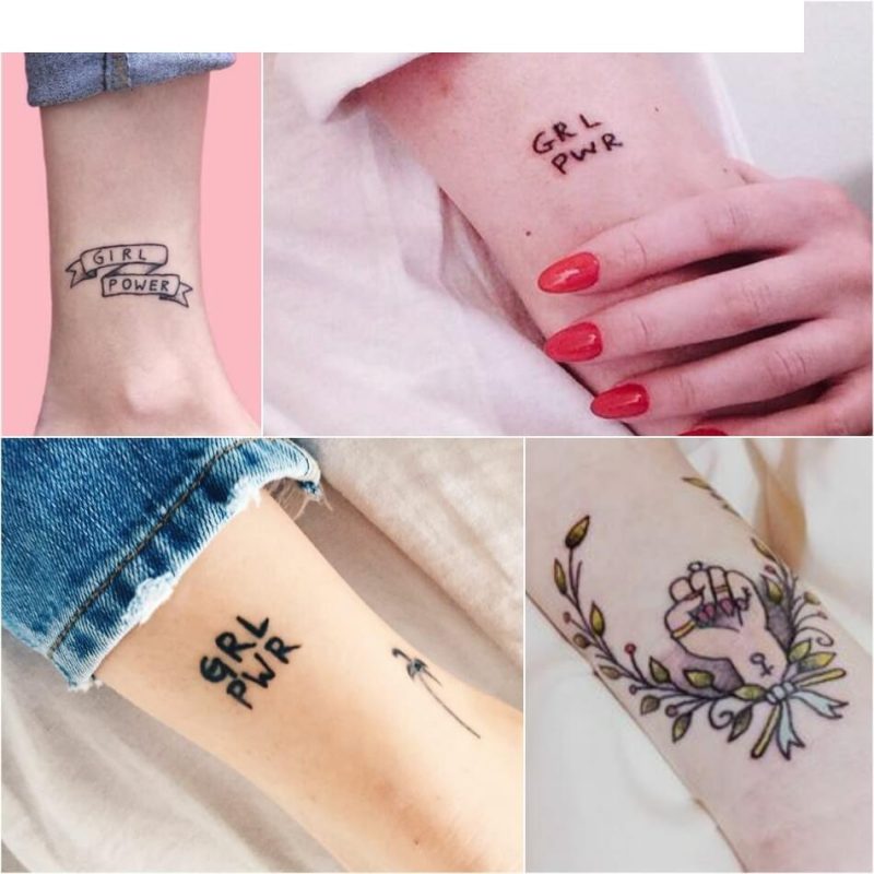 Tattoo Women Power (GRLPWR) - Symbol o Gydraddoldeb ac Undod