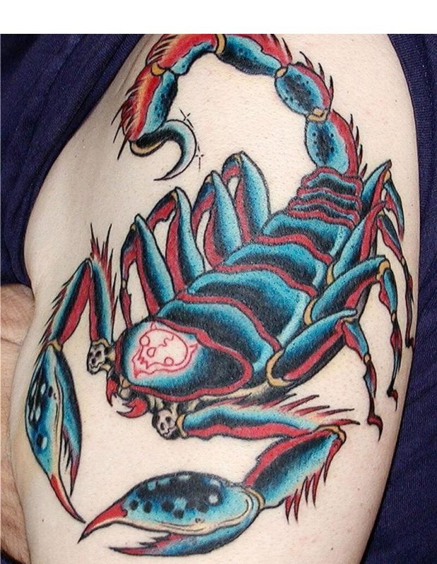 Skerpioen Tattoos - Mooiste Skerpioen Tattoos