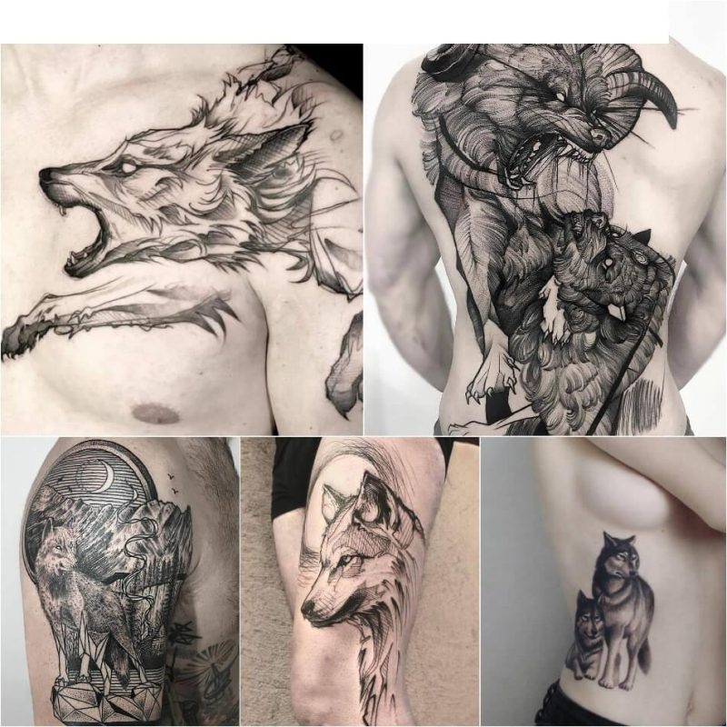 オオカミのタトゥー - オオカミのタトゥーの意味とデザイン